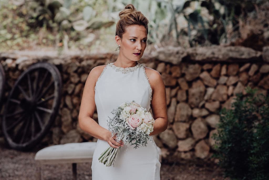 Novia en Mallorca disfrutando de su gran día